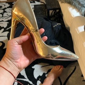 Gold heels